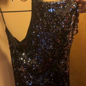 One shoulder woman’s dress shirt